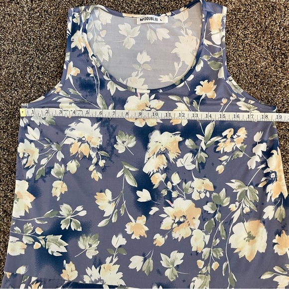 Doublju Floral Sleeveless Jumpsuit/Overalls/Romper Sz L - Picture 8 of 10